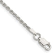 Sterling Silver 1.85mm Diamond-cut Rope Chain - Birthstone Company