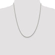 Sterling Silver Rhodium-plated 1.85mm Diamond-cut Rope Chain