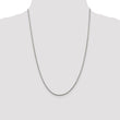 Sterling Silver Rhodium-plated 1.85mm Diamond-cut Rope Chain