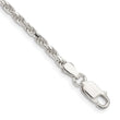 Sterling Silver 2.5mm Diamond-cut Rope Chain - Birthstone Company