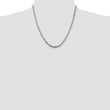 Sterling Silver 3.5mm Diamond-cut Rope Chain