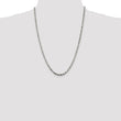 Sterling Silver 3.5mm Diamond-cut Rope Chain