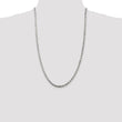 Sterling Silver 4.25mm Diamond-cut Rope Chain