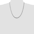 Sterling Silver Rhodium-plated 4.25mm Diamond-cut Rope Chain