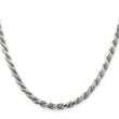 Sterling Silver 4.75mm Diamond-cut Rope Chain