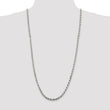 Sterling Silver Rhodium-plated 4.75mm Diamond-cut Rope Chain