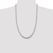 Sterling Silver 925 Unisex Polished Diamond-Cut Rope Chain Necklace 20 26 in - Birthstone Company