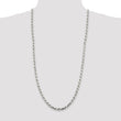 Sterling Silver 925 Unisex Polished Diamond-Cut Rope Chain Necklace 20 - 22