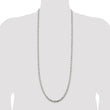 Sterling Silver 925 Unisex Polished Diamond-Cut Rope Chain Necklace 20 - 20