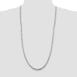 Sterling Silver Rhodium-plated 5.75mm Diamond-cut Rope Chain