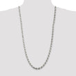 Sterling Silver 7mm Diamond-cut Rope Chain