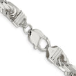 Sterling Silver 9.5mm Diamond-cut Rope Chain