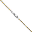 Sterling Silver And Vermeil 1.85mm Diamond-cut Rope Chain