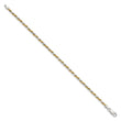Sterling Silver And Vermeil 2.5mm Diamond-cut Rope Chain