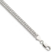 Sterling Silver Polished 5.7mm Double Diamond-cut Curb Chain - Birthstone Company