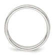 Sterling Silver 4mm Flat with Rope Edge Size 4 Band