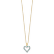 18K Gold-Plated Sterling Silver Necklace with Emerald & Diamond Mystique