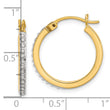 Sterling Silver 18K Gold-plated Diamond Mystique Hoop Earrings