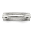 Sterling Silver 6mm Comfort Fit Double Milgrain Size 4 Band
