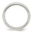 Sterling Silver 8mm Comfort Fit Double Milgrain Size 4 Band