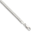 Sterling Silver Polished 4.1mm Double Oval Flat Chain - Birthstone Company