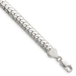 Sterling Silver Polished 6.25mm Double Oval Flat Chain - Birthstone Company