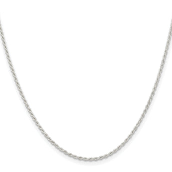 Sterling Silver 1.5mm Solid Rope Chain
