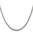 Sterling Silver 3mm Solid Rope Chain