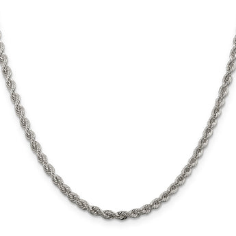 Sterling Silver 3mm Solid Rope Chain