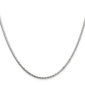 Sophia Jewelers Sterling Silver 925 Polished Women's Spiga Chain Necklace - 26