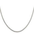 Sterling Silver 925 Diamond-Cut Spiga Chain Necklace 16 Polished Finish 22 in - Birthstone Company