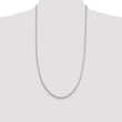 Sterling Silver 925 Diamond-Cut Spiga Chain Necklace 16 Polished Finish - 22