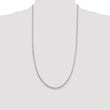 Sterling Silver 925 Diamond-Cut Spiga Chain Necklace 16 Polished Finish 22 in - Birthstone Company