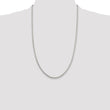 Sterling Silver 925 Diamond-Cut Spiga Chain Necklace 16 Polished Finish - 22