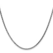 Sterling Silver 925 Polished Women's Spiga Chain Necklace 26 in - Birthstone Company