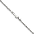 Sterling Silver 925 Polished Women's Spiga Chain Necklace 26 in - Birthstone Company