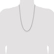 Sterling Silver 925 Polished Women's Spiga Chain Necklace 26 in - Birthstone Company