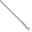 Sterling Silver 925 Polished Women's Spiga Chain Necklace 26 in - Birthstone Company