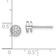 Diamond Circle Post Earrings in Sterling Silver (1/20 ct. tw.)