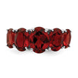 Sterling Silver Rhodium-plated Garnet Ring - Birthstone Company