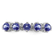 Sterling Silver Rhodium Tanzanite & Diamond Ring - Birthstone Company