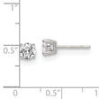 Sterling Silver Polished 5mm Round CZ Stud Earrings
