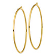 Sterling Silver Gold-Tone Polished 2.5x80mm Hoop Earrings