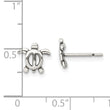 Sterling Silver Antiqued Turtle Post Earrings