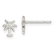 Sterling Silver Polished Palm Tree Post Earrings