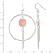 Sterling Silver Polished Dyed Agate Fancy Dangle Earrings - Birthstone Company
