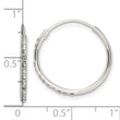 Sterling Silver Crystal Endless Hoop Earrings