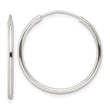 Sterling Silver Polished Endless Hoop Earrings