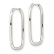 Sterling Silver Polished 1.5mm Square Endless Tube Hoop Earrings