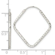 Sterling Silver Polished D/C Endless Hoop Earrings